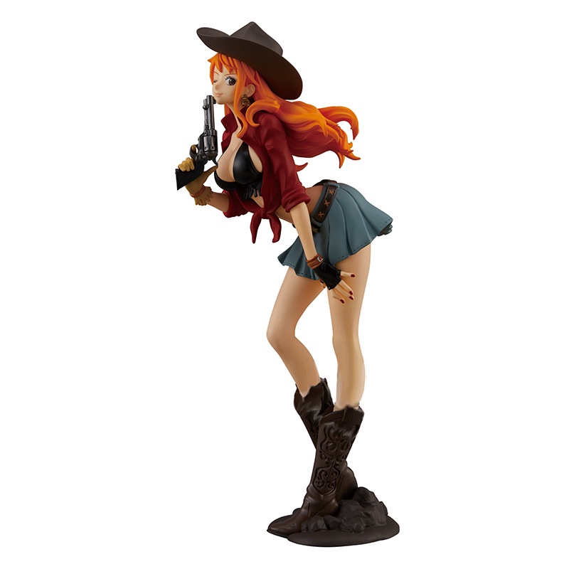 Mô Hình Nhân Vật Monkey.D.Luffy Cowboy Luffy Nami Trong Phim Hoạt Hình One Piece Bằng PVC