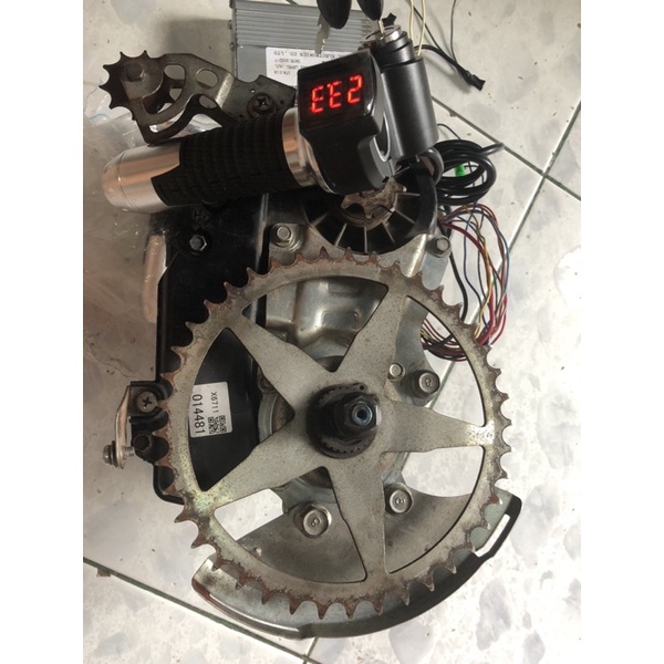 Máy Yamaha cao cấp lên sẳn tay ga dùng cho xe trợ lực và xe đạp điện Nhật bãi