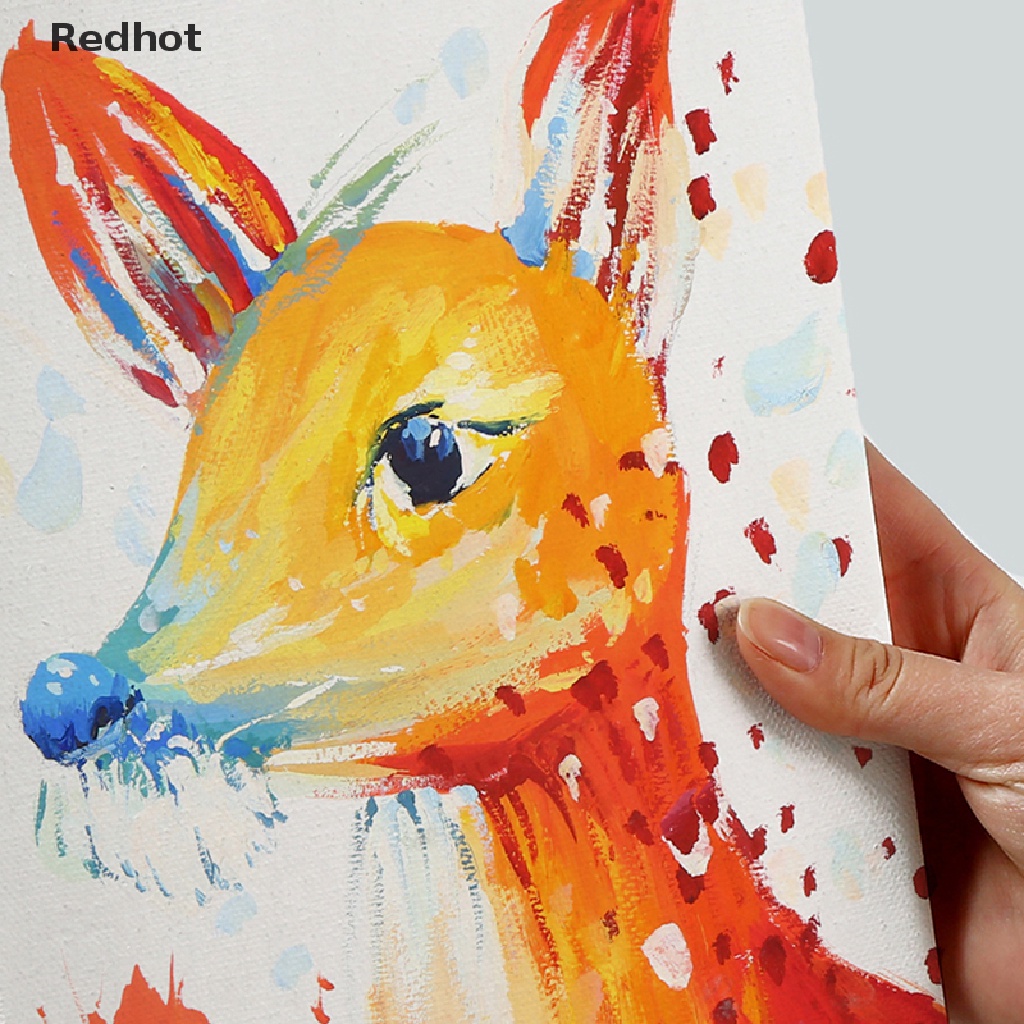 < Redhot > Khung Bảng Canvas Hình Vuông Màu Trắng Dùng Để Vẽ Tranh Sơn Dầu Trên Nền Vải Canvas
