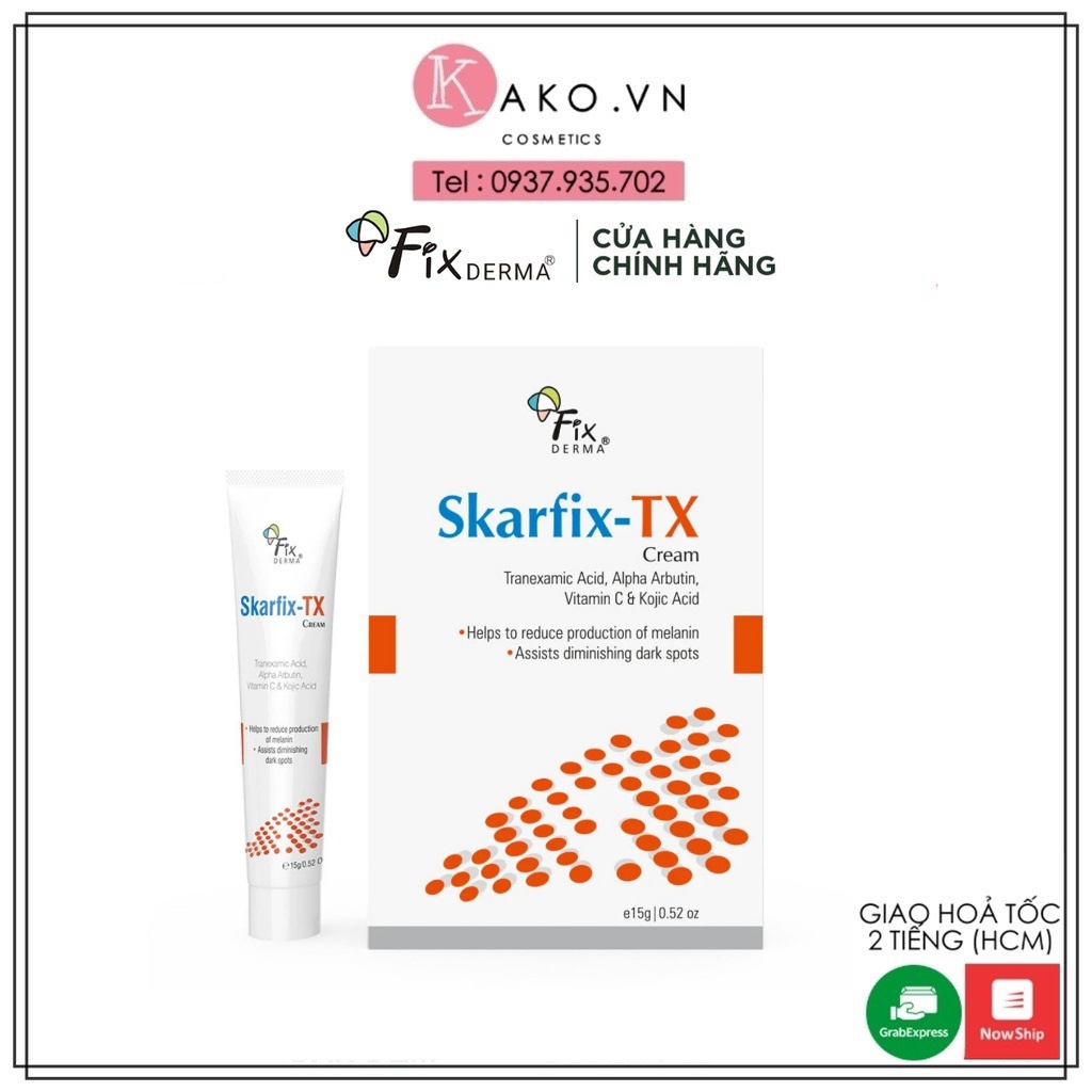 Skarfix TX Cream - Kem dưỡng da mờ thâm nám, tàn nhang