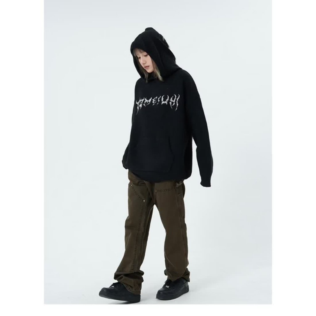 Áo Sweater Dáng Rộng Có Mũ Trùm Cỡ Lớn Phong Cách Hip Hop Đường Phố Hợp Thời Trang Cho Nam Và Nữ
