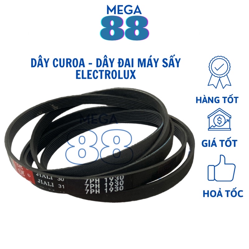 Dây curoa máy sấy Electrolux 1930 dùng chung nhiều model máy sấy Electrolux - Dây dai máy sấy Electrolux 7PH 1930