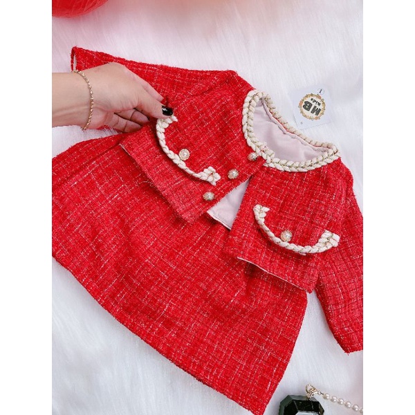 Sét váy dạ cho bé gái