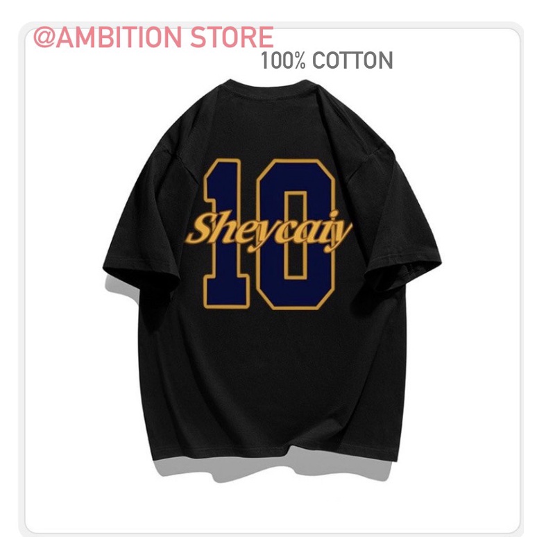 Áo Phông Cổ Tròn Số 10 Kép 5 Màu Sành Điệu, Chất Liệu Cotton 100% Cao Cấp Khô Thoáng