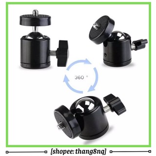 Giá đầu bi 360 độ gắn máy ảnh, máy quay, action cam vào tripod