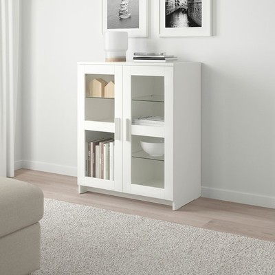 KALUA, Kệ kệ để đồ 4 tầng cửa kính STO_069, 78x41x95cm, kệ gỗ Scandi Home