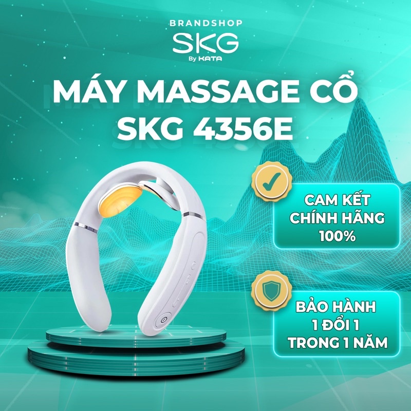Máy Massage Cổ SKG 4356E giảm đau vai gáy hiệu quả với xung điện tens và chườm nóng