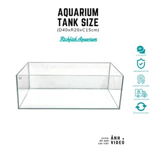Bể cá Shallow Tank size D40xR20xC15cm