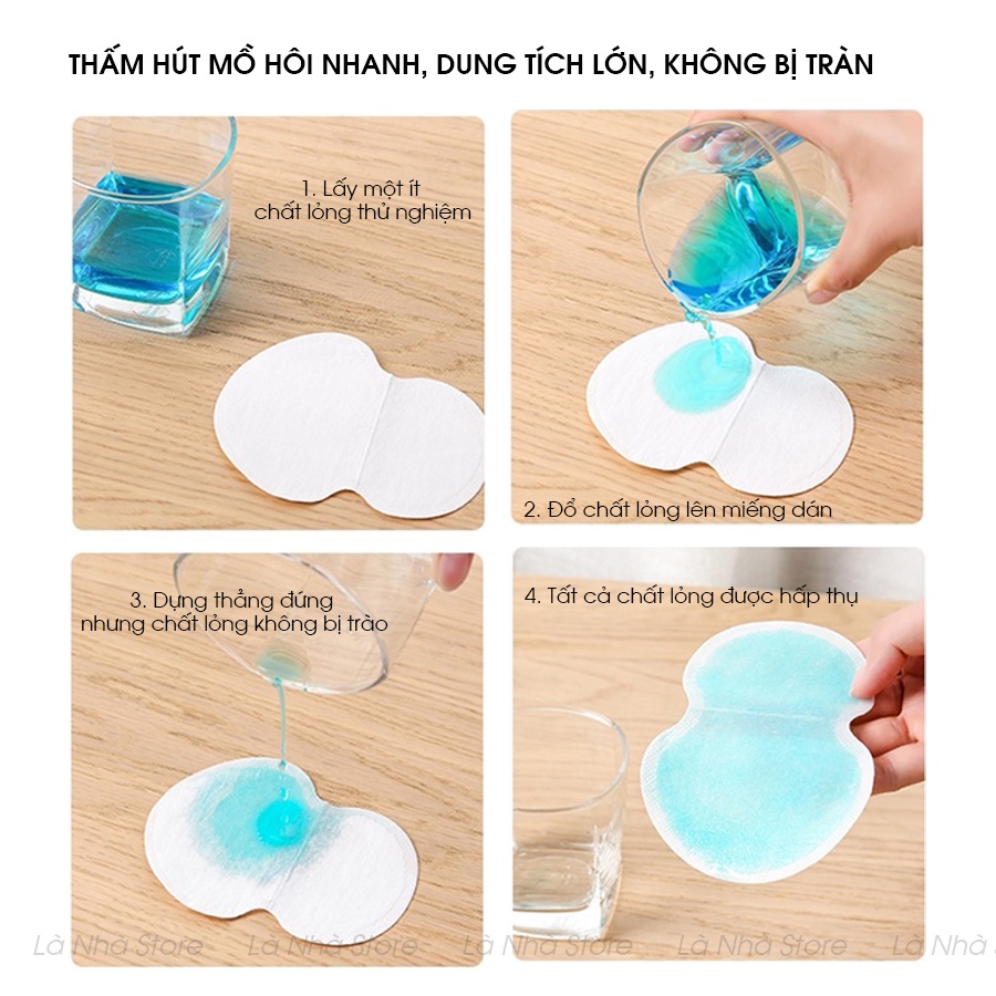 Miếng dán dưới nách áo, tấm lót thấm hút ngăn đổ mồ hôi nách [có che tên]. | BigBuy360 - bigbuy360.vn