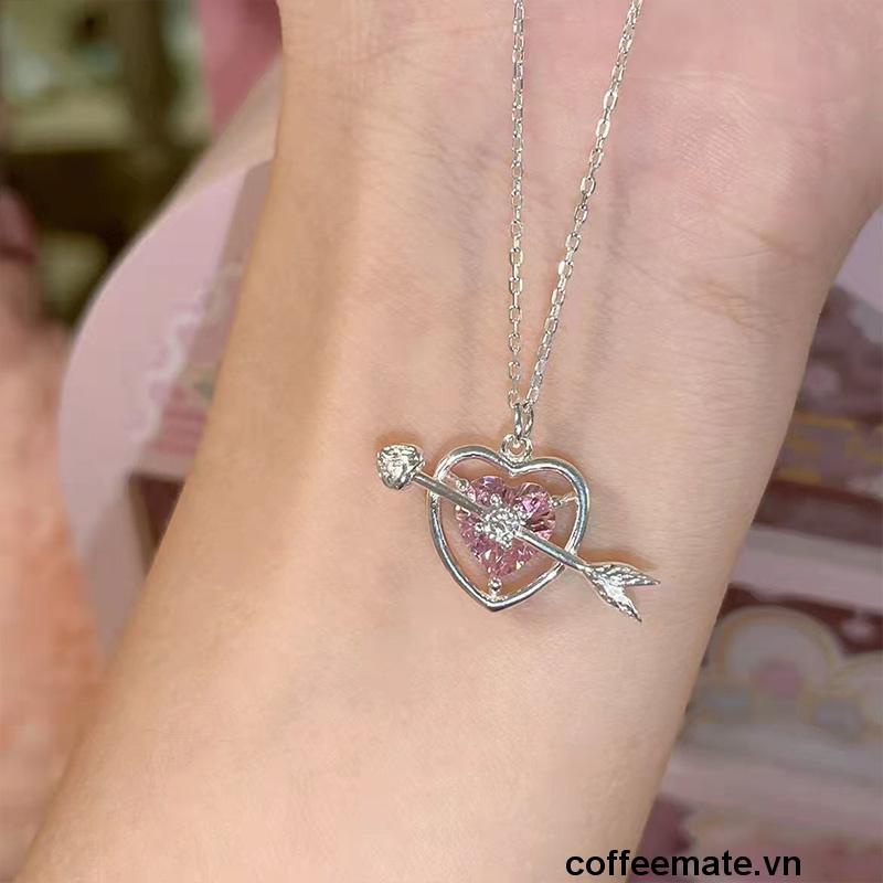 【coffeemate】⚡ Dây chuyền nữ Madeline V54 mặt trái tim kiểu mới tuyệt đẹp