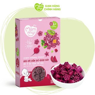 Nui ăn dặm củ dền đỏ giàu sắt MĂMMY tốt cho bé tập nhai hộp 100g