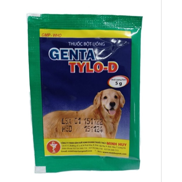 10 gói* 5 gram Genta Tylo D hsd 15/11/2024