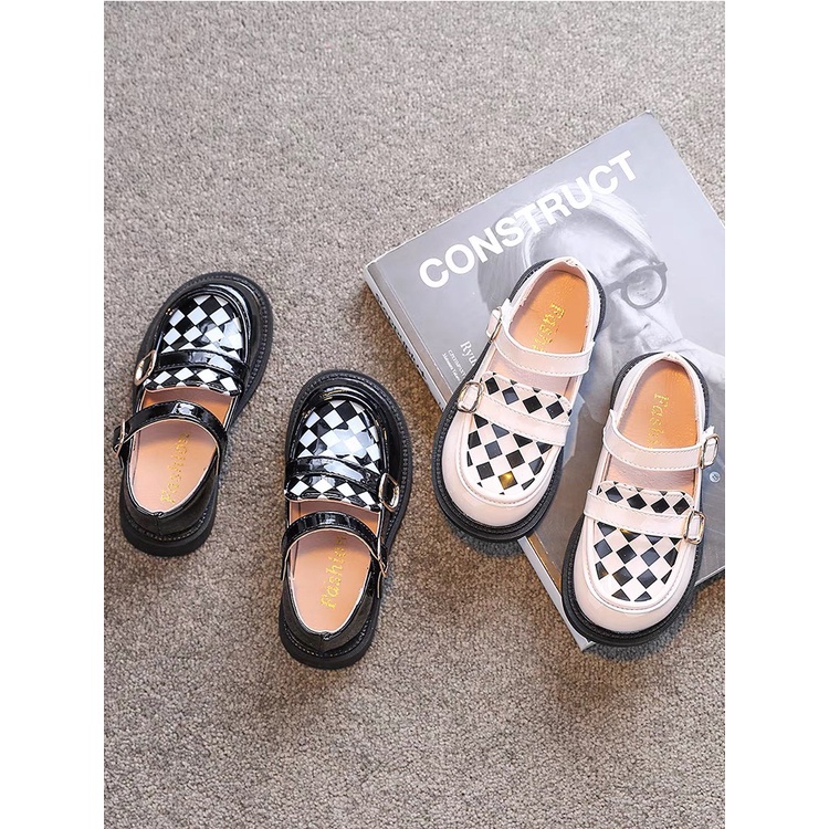 Giày búp bê da bóng đé mềm,giày lolita cho bé trai be gái phong cách hàn quốc cực xinh