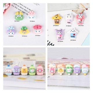 Sticker, charm 3d trang trí ốp điện thoại, bình nước có sẵn keo