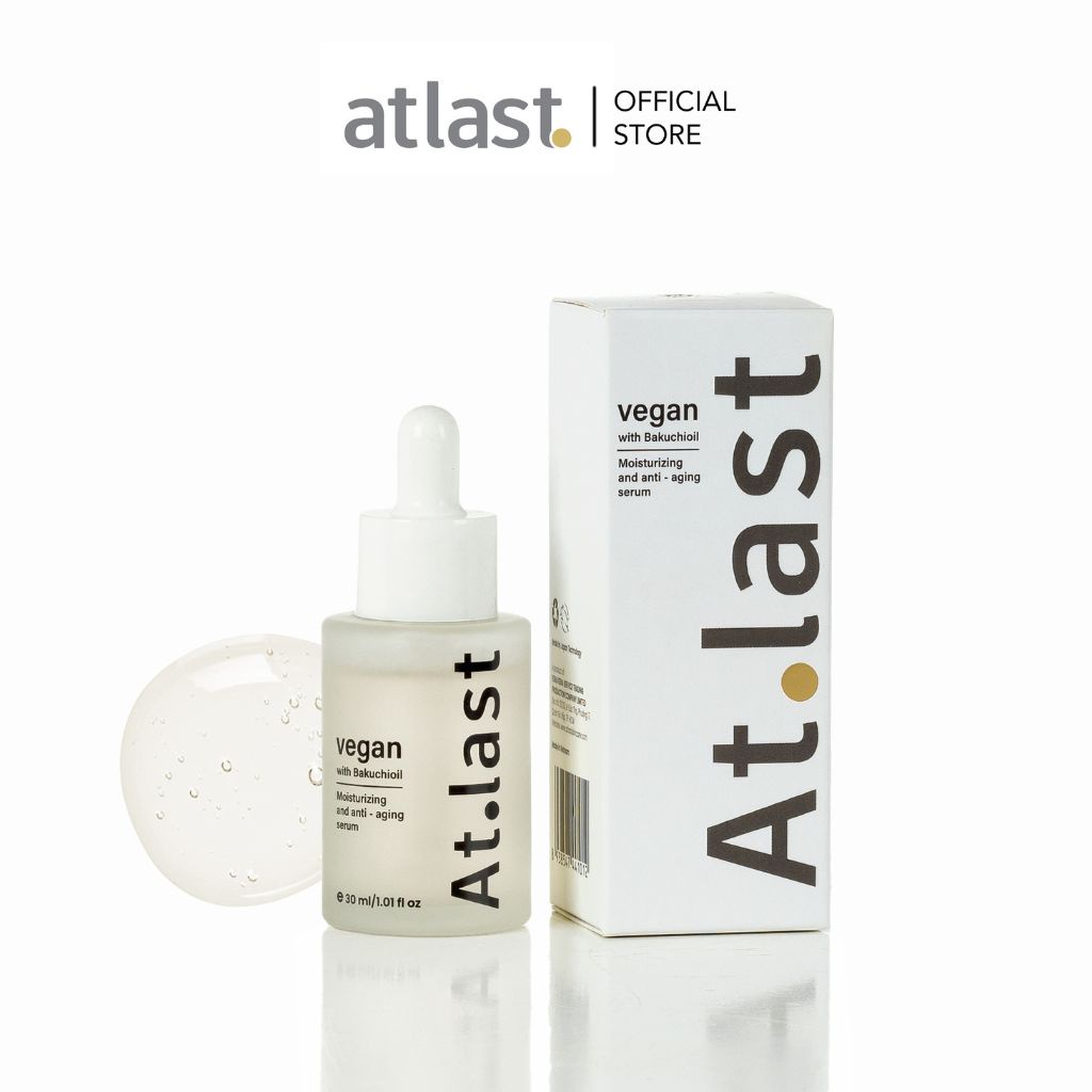 Tinh chất dưỡng Serum Atlast Vegan HA Bakuchioil cấp ẩm chống lão hoá 30ml