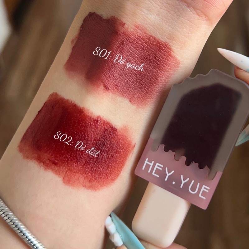 SON CÂY KEM HEY.YUE CHẤT SON KEM LÌ