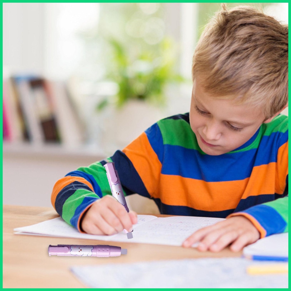 Gôm Tẩy Bút Chì Dạng Nhấn Thu Gọn Được Thiết Kế Dễ Thương Cho Bé