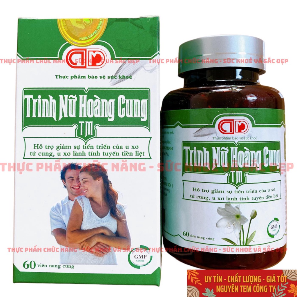 Trinh Nữ Hoàng Cung TM - Hỗ Trợ Giảm Sự Tiến Triển Của U Xơ Tử Cung (hộp 60 viên)