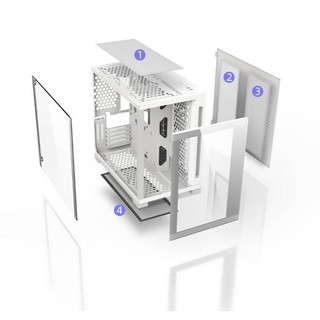 Vỏ Case Coolmoon Aosor Moon Place Pro (Mid Tower/Màu Trắng)
