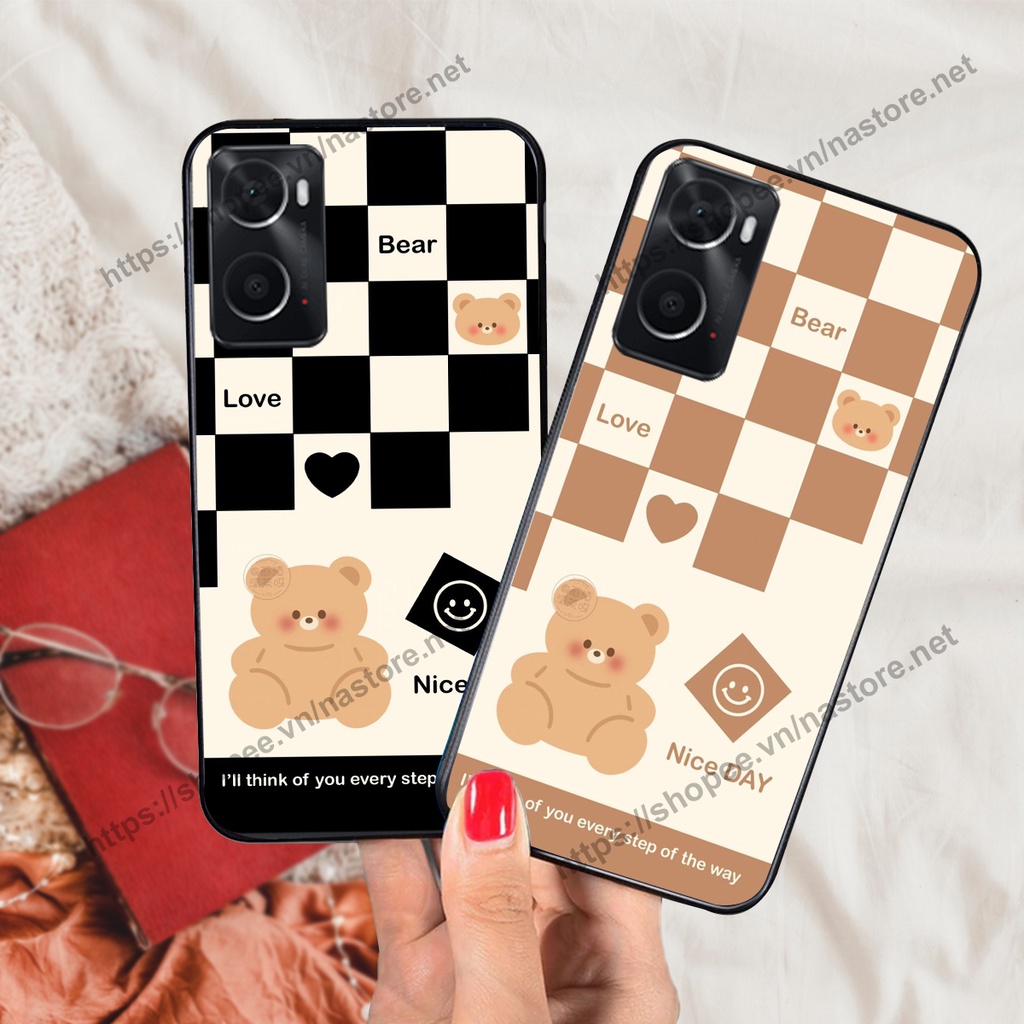 Ốp lưng Oppo A36 / Oppo A76 mẫu gấu hoạt hình mới nhất 2023 cute giá rẻ