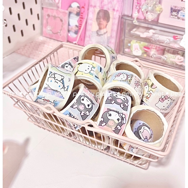 Cuộn 200 sticker / tem niêm phong Sanrio