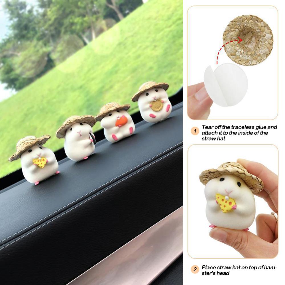 Hình Chuột Hamster Đáng Yêu Trang Trí Nội Thất Xe Hơi E3S6
