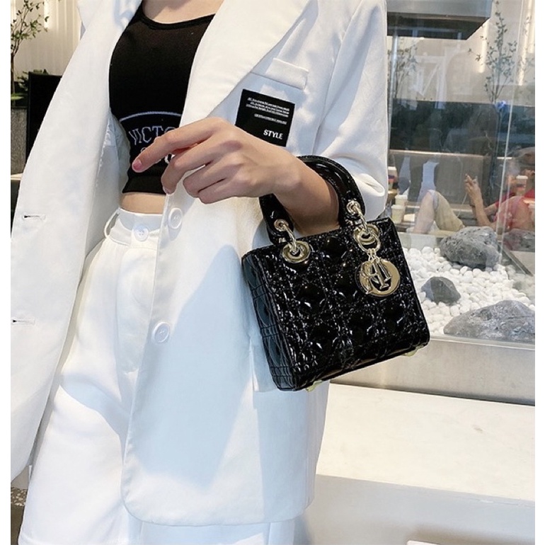 Túi Xách Nữ Túi Đeo Chéo Dáng Vuông Loại 1 Da Bóng Đẹp Đi Chơi Đi Làm Sang Chảnh