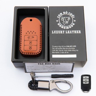 Bao da chìa khoá Honda CRV 3 nút, City ,civic, crv [Bảo hành 2 ] Dà bò thật 100%