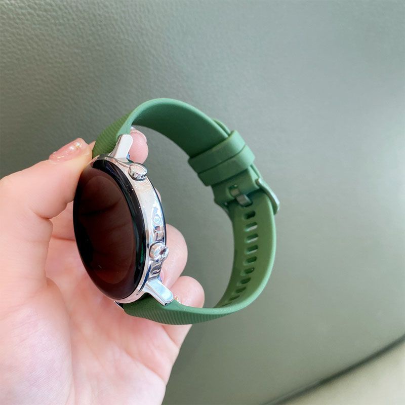 Dây Đeo Silicon Họa Tiết Sọc Caro Phù Hợp Cho Đồng Hồ Thông Minh Samsung galaxy watch 4 / 5 / 5Pro / active 2