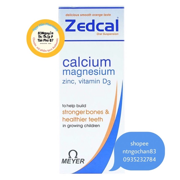 ZEDCAL BỔ SUNG VITAMIN VÀ KHOÁNG CHẤT CHA 200Ml