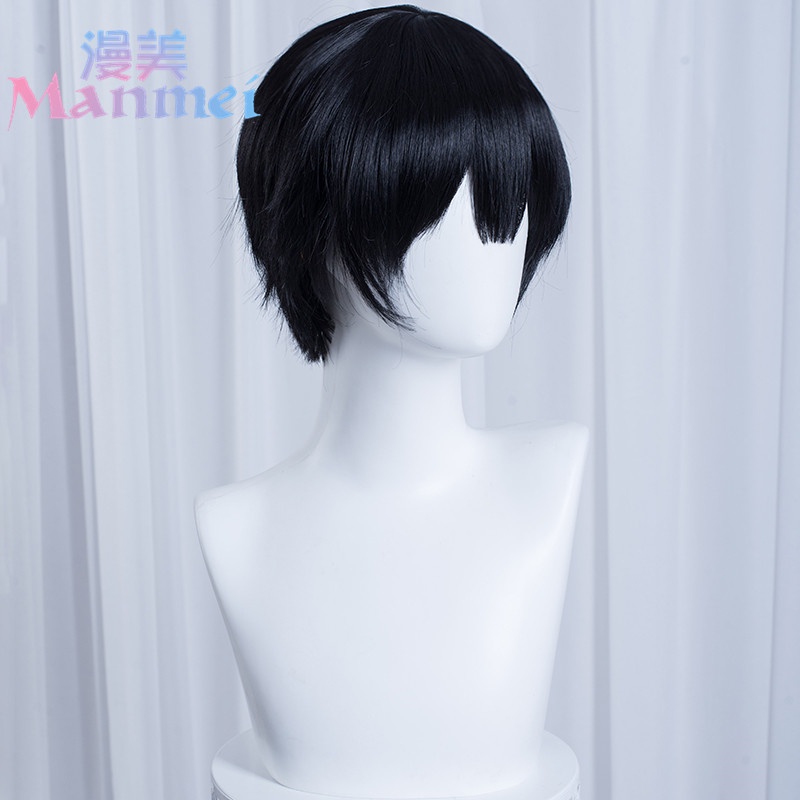 Bộ Tóc Giả Ngắn Màu Đen Hóa Trang Nhân Vật Hanako-kun Yugi Amane