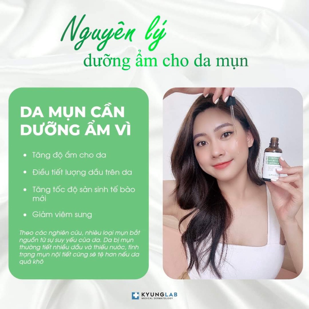 Serum Giảm Mụn KyungLab Acnes Centella Asiatica Ampoule 50ml, Kiềm Dầu Mờ Thâm Ngừa Mụn - Gazumi Beauty