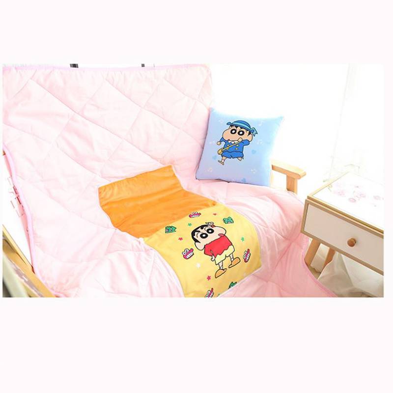 Pehl Chăn Gối Văn Phòng Nhồi Bông Dày Dặn Hình Cậu Bé Bút Chì Shin-chan Cá Tính