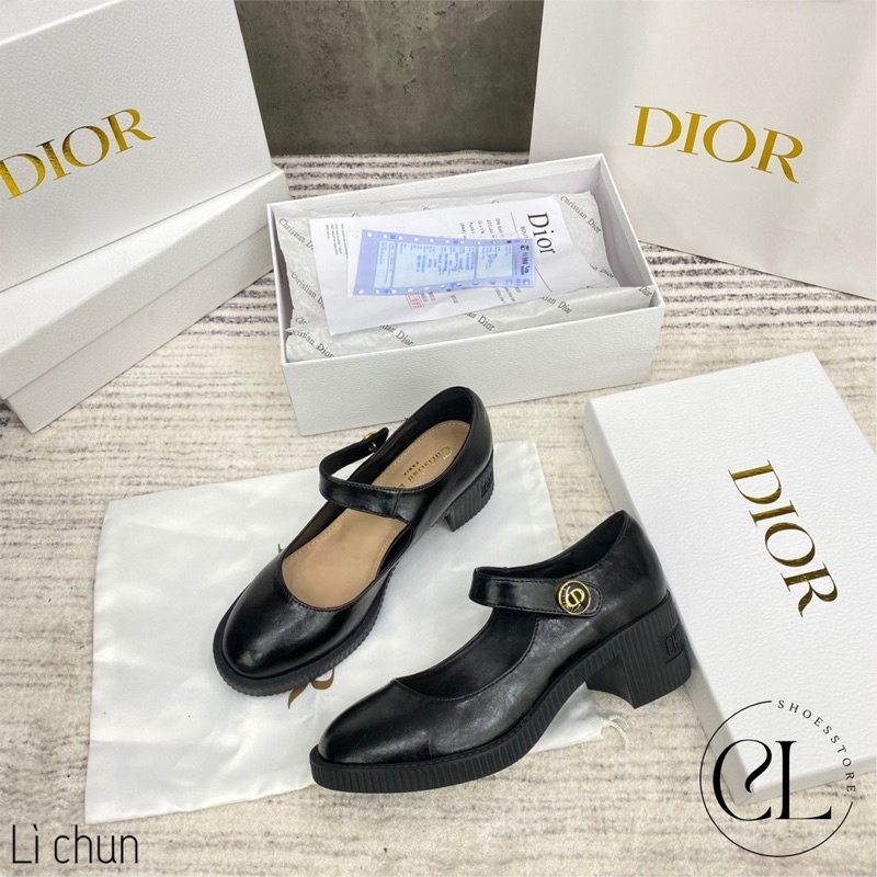 Giày cao gót quai ngang 2 chất da cao cấp 2 loại