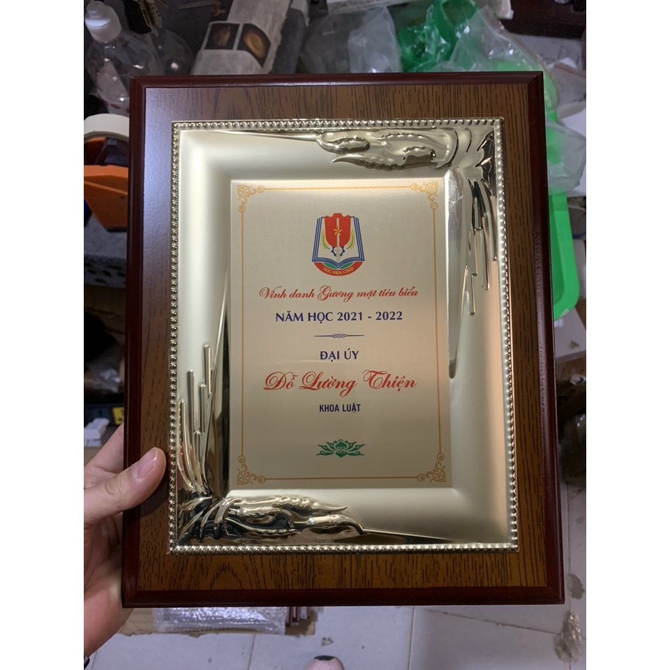 Bằng Chứng Nhận Vinh Danh KL 01