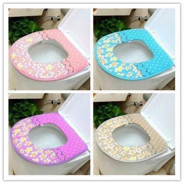 Phụ kiện bọc toa lét dày đẹp chống lạnh mông cho mùa đông - Lót nỉ bồn cầu mẫu mới 2023