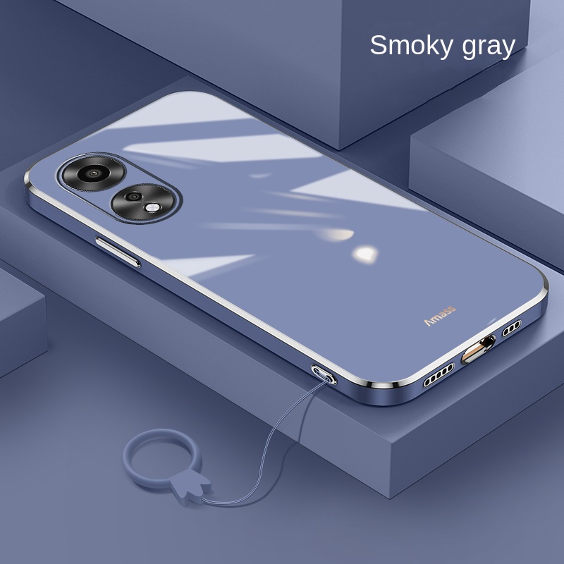 Ốp Điện Thoại Silicon Dẻo Mạ Màu Macaron Kèm Nhẫn Đeo Ngón Tay Cho OPPO Reno 8T 8Z 8 Pro 5G reno8T 5G