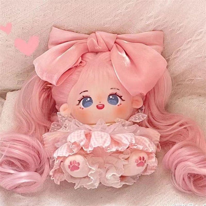 Tóc Giả Xoăn Dài 20cm Bằng cotton Lụa Nhiều Màu Sắc Cho Búp Bê