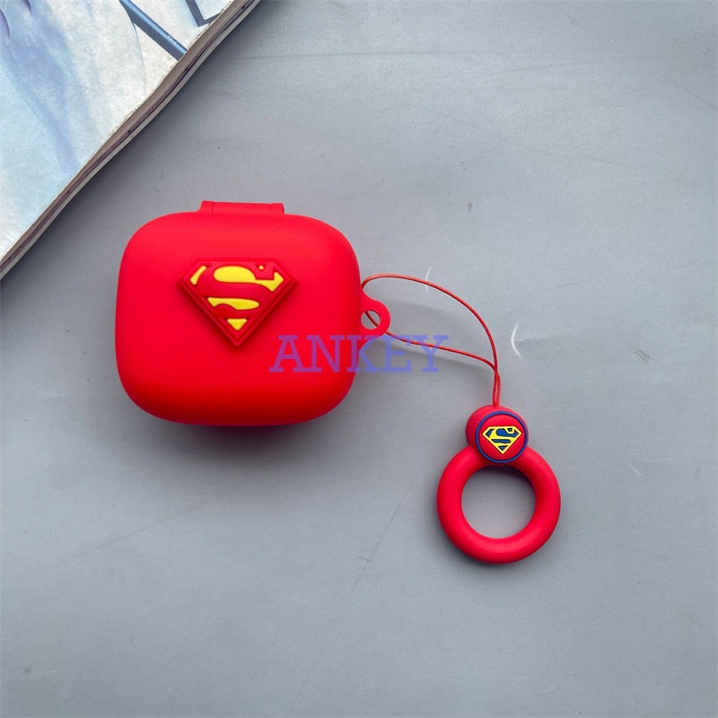JBL Live Pro 2 / Free 2 / T280 TWS X2 / Wave Flex Earphone Silicone Case Green Dinosaur Earbuds Waterproof Shockproof Soft Protective Headphone Cover Headset Skin with Ring