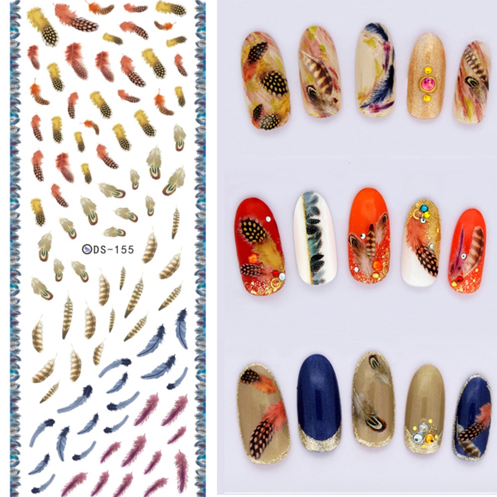 Miếng Dán Móng Chuyển Nước Trang Trí Nghệ Thuật DIY