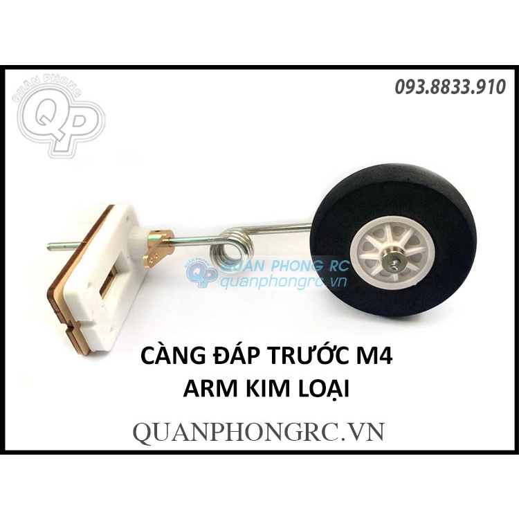 Càng Đáp Lái Mũi Arm Kim Loại Front Wheel Landing Gear Metal Arm 4.0mm