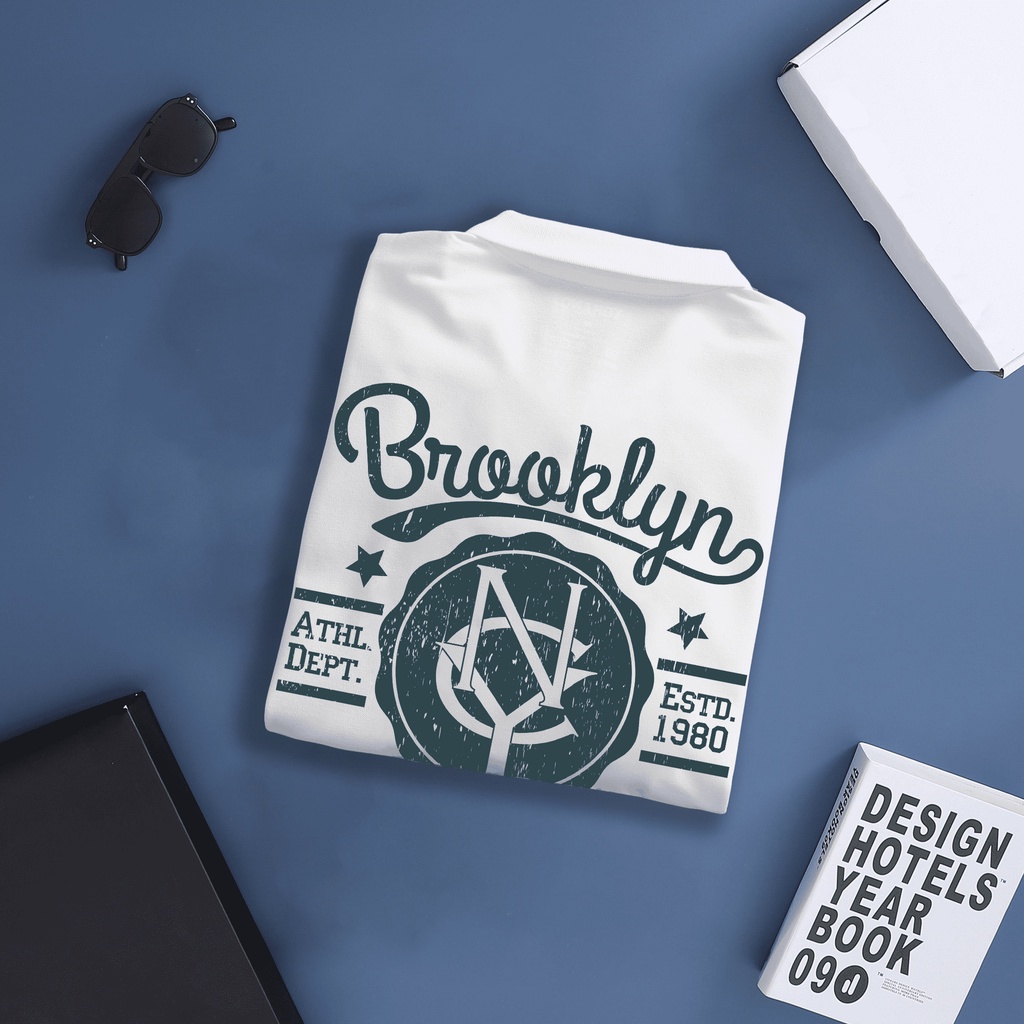 Áo Polo Brooklyn Vintage Nam Nữ Tay Ngắn Chất CVC cá sấu cao cấp, Thoáng Mát ,Phong Cách Trẻ Trung