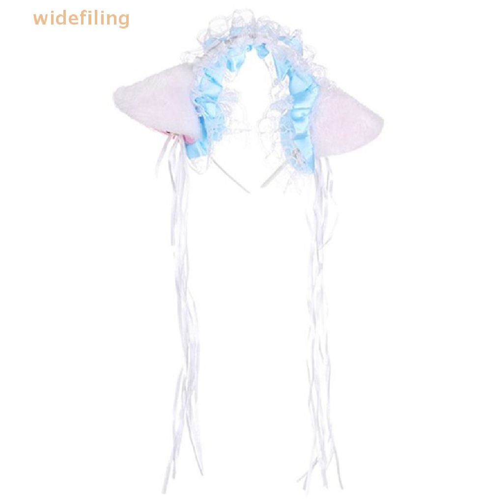 Băng Đô Tai Mèo Phối Ren Và Chuông Dễ Thương Cho Nữ