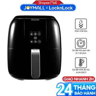 Nồi chiên không dầu điện tử Lock&Lock ECF-300B 3 Lít - Hàng chính hãng, bảo hành 24 tháng, điều khiển cảm ứng - JoyMall