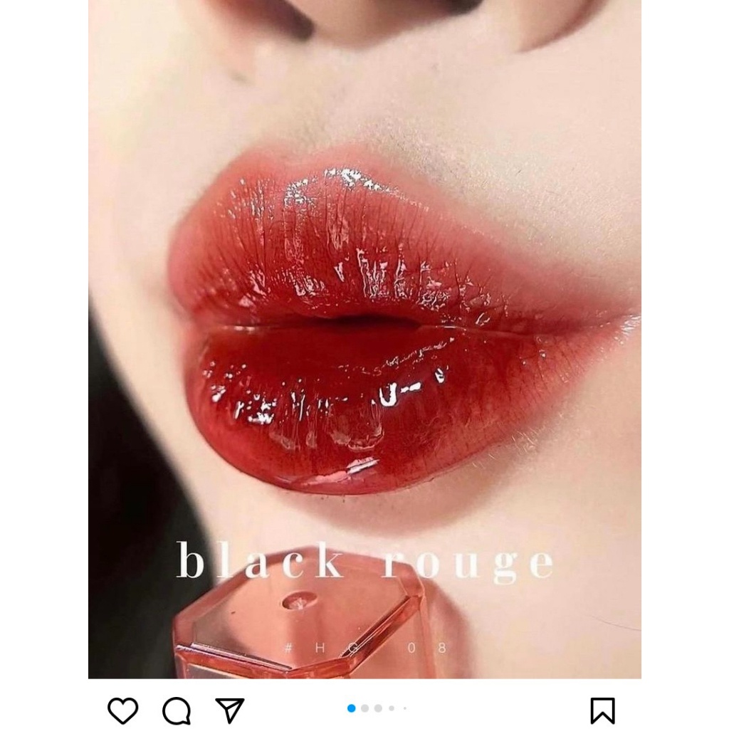 Son Black Rouge HG08 - Son Black Rouge Half Water Glow HG08 Bóng