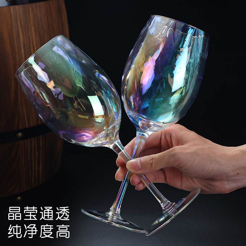 Ly Rượu Vang Đỏ Gradient cầu vồng ly rượu vang ly rượu vang nổi tiếng trên Internet ly rượu sâm banh