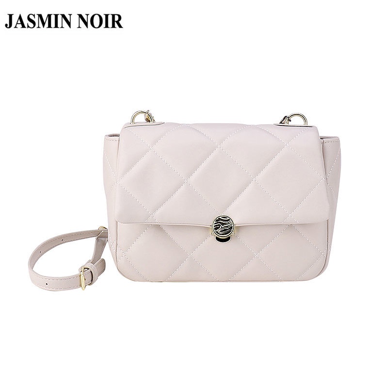 Túi Đeo JASMIN NOIR Chéo Họa Tiết Caro Phong Cách Retro Thời Trang Cho Nữ