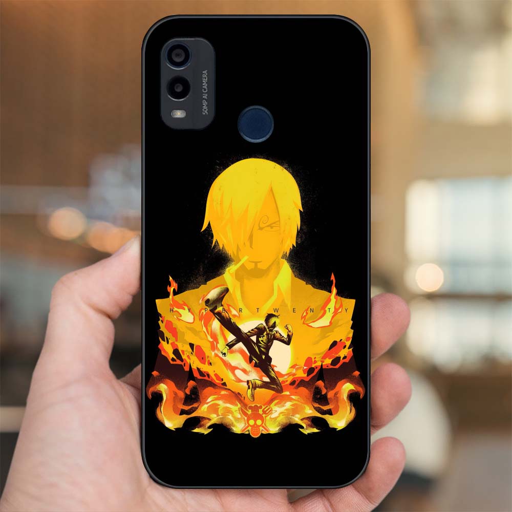 Ốp lưng Nokia G11 Plus viền đen in hình Sanji One Piece Đảo Hải Tặc