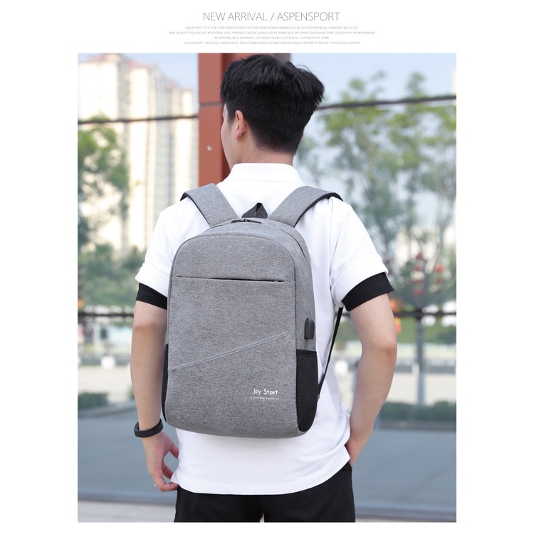 Balo laptop nam nữ Hàn quốc thời trang dày dặn chống thấm nước để được laptop 14in - 15in6 BEE GEE