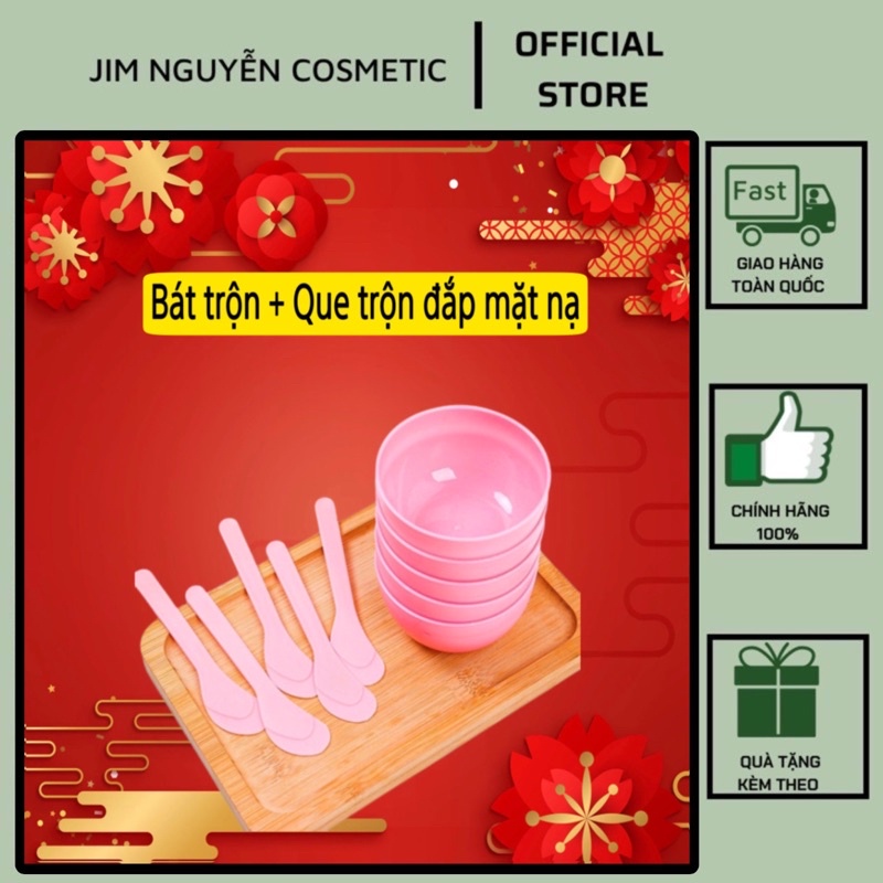 Bộ Bát trộn + Que trộn đắp mặt nạ